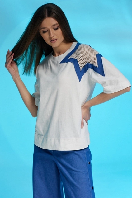 Костюм брючный 1365 джинс Faufilure