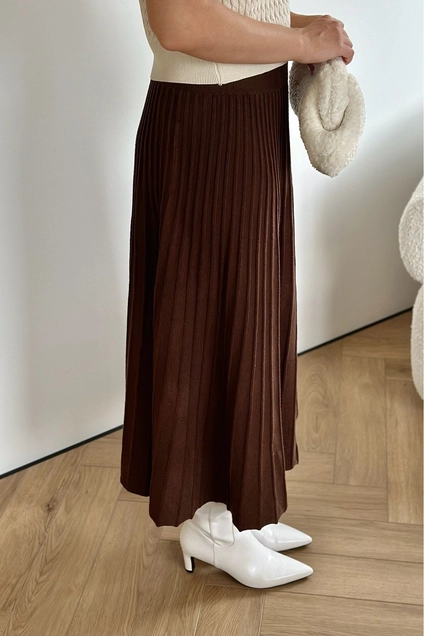 Юбка 1851 коричневая Lizet collection