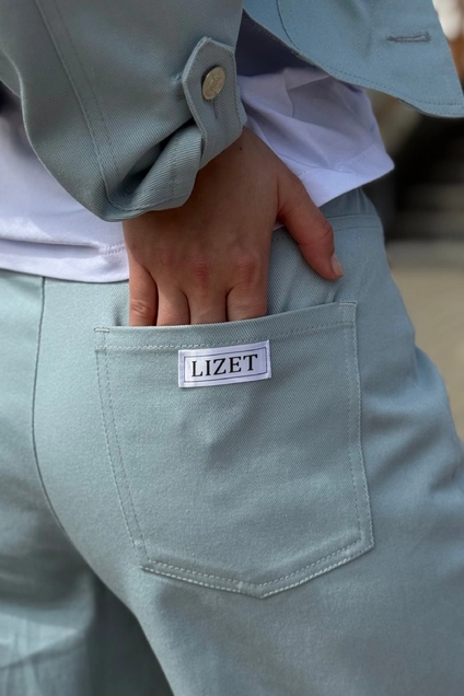 Брюки 1957 голубой Lizet collection
