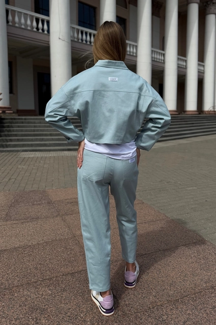 Брюки 1957 голубой Lizet collection