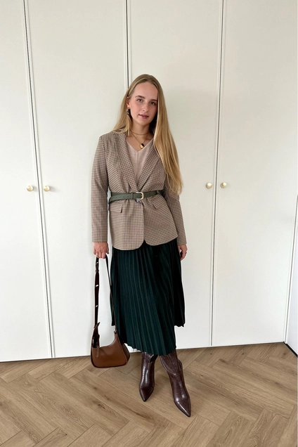 Жакет 358-1 рыжий Lizet collection