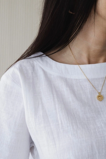Футболка 411 белый Lizet collection