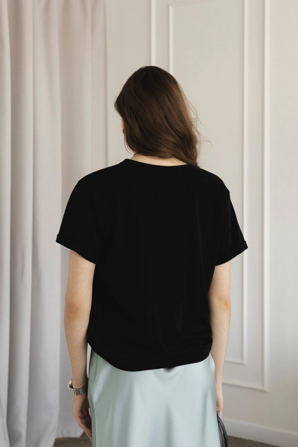 Футболка 462 черный Lizet collection