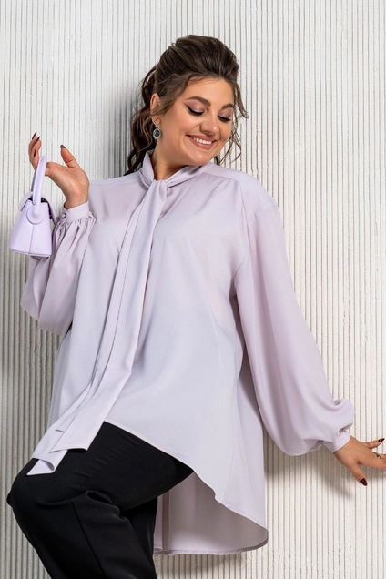 Костюм брючный 24-212 черно-лиловый AIRA style
