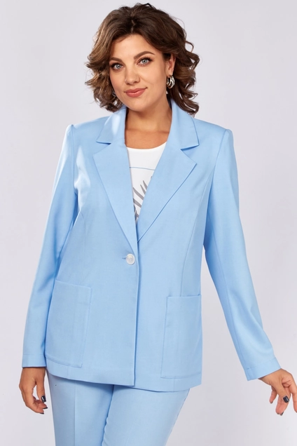Костюм брючный 24220 голубой AIRA style