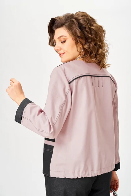Костюм брючный 24249 пудра+графит AIRA style