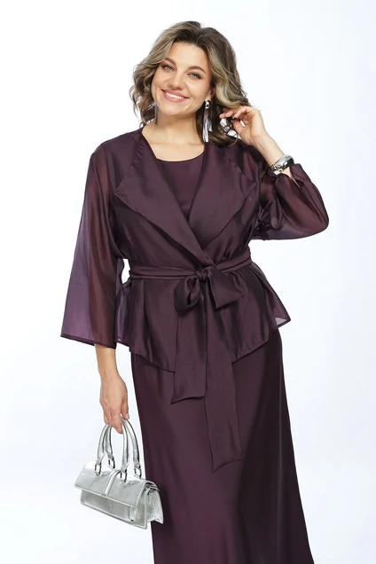 Костюм с платьем 2433 ежевика ALANI