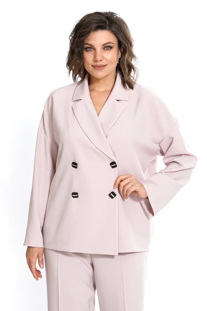 Костюм брючный 2437 пудра ALANI