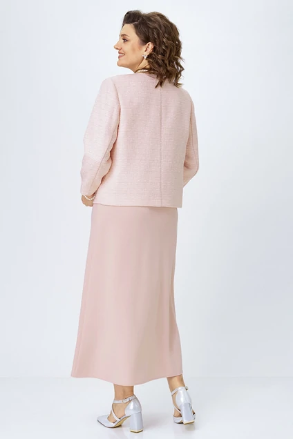 Костюм с платьем 2514 пудра ALANI