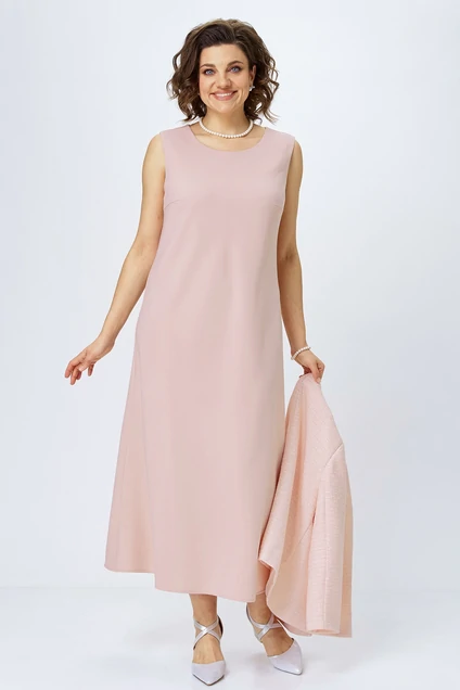 Костюм с платьем 2514 пудра ALANI