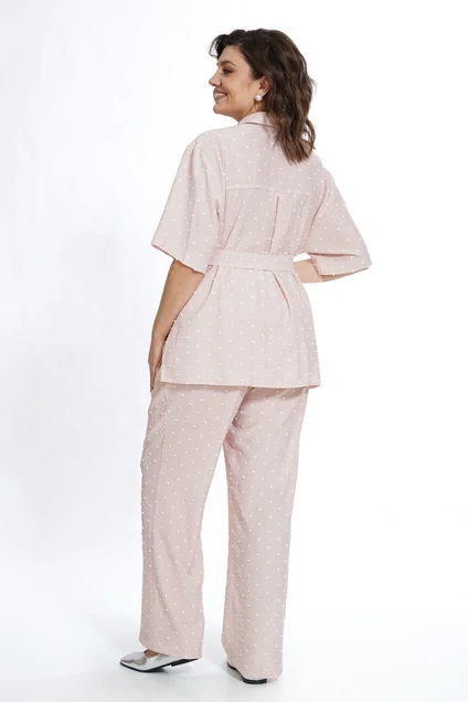 Костюм брючный 2527 пудра ALANI
