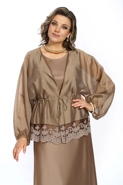 Костюм с платьем 2668 золото ALANI
