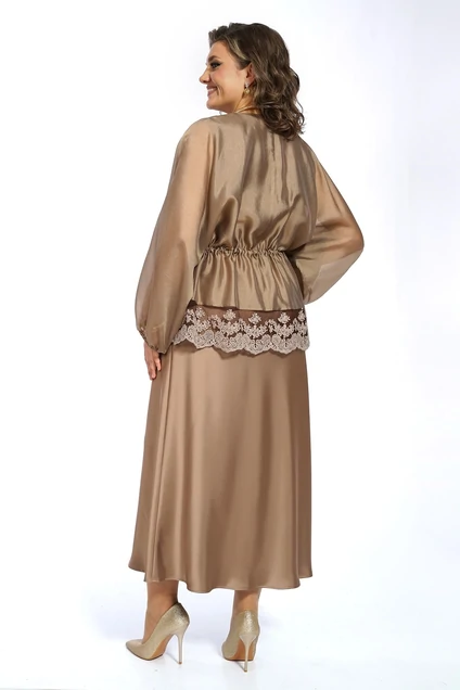 Костюм с платьем 2668 золото ALANI