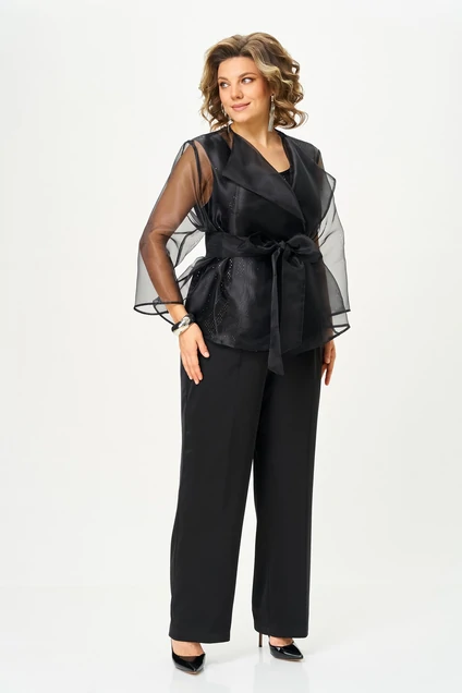 Костюм брючный 2690 черный ALANI