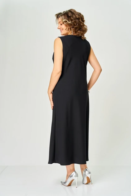 Костюм с платьем 2692 белый + черный ALANI