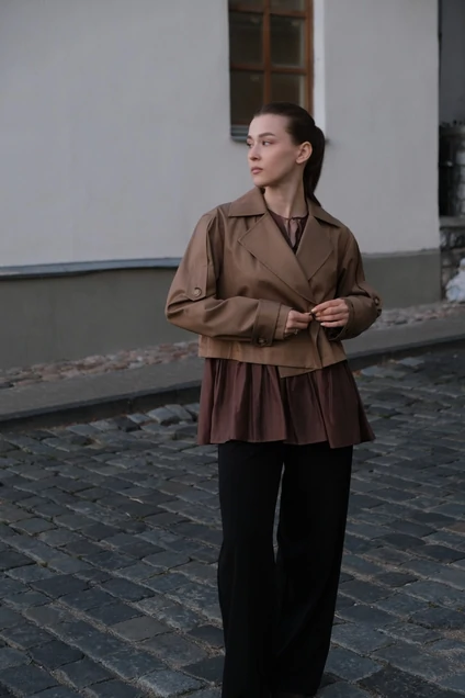 Тренч 7004 олива ALIN