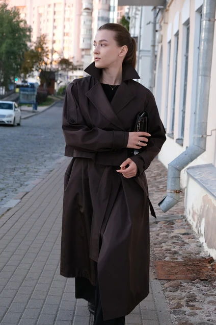 Тренч 70041 шоколад ALIN