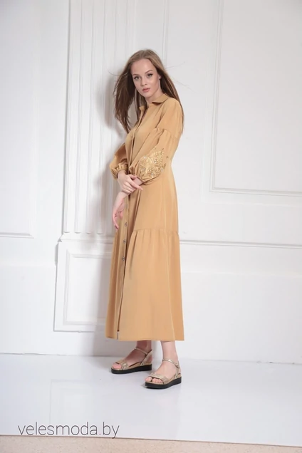 Платье 9485 горчица Amori