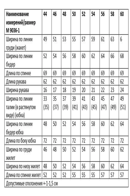Костюм с юбкой 9036-1 ANDINA CITY