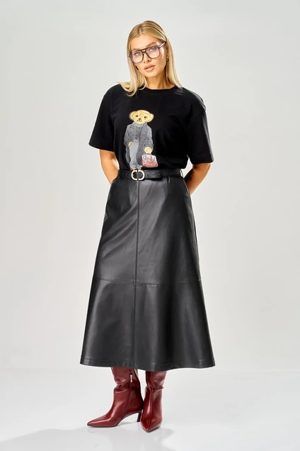 Юбка 237 черный AVA fashion