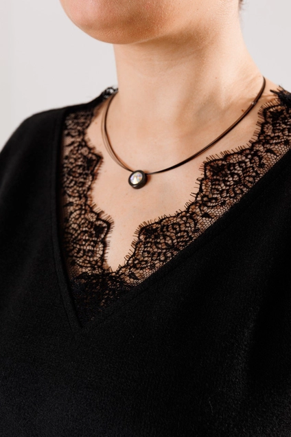 Джемпер 004 черный AVA fashion