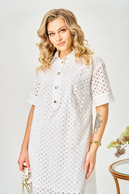 Платье 188 молочный AVA fashion