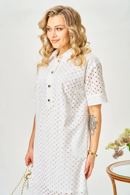 Платье 188 молочный AVA fashion
