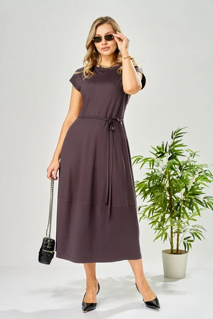 Платье 199 баклажановый AVA fashion