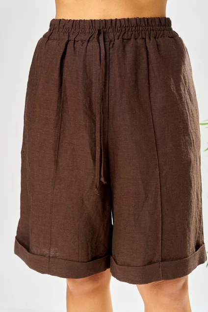 Костюм с шортами 208 коричневый AVA fashion