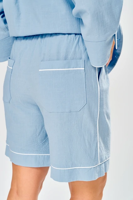 Костюм с шортами 218 голубой AVA fashion