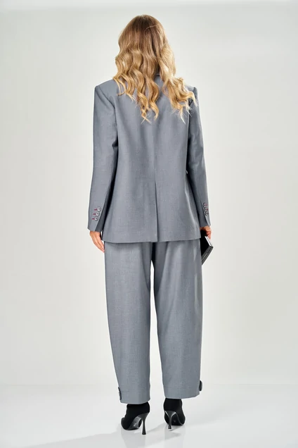 Костюм брючный 222 серый AVA fashion