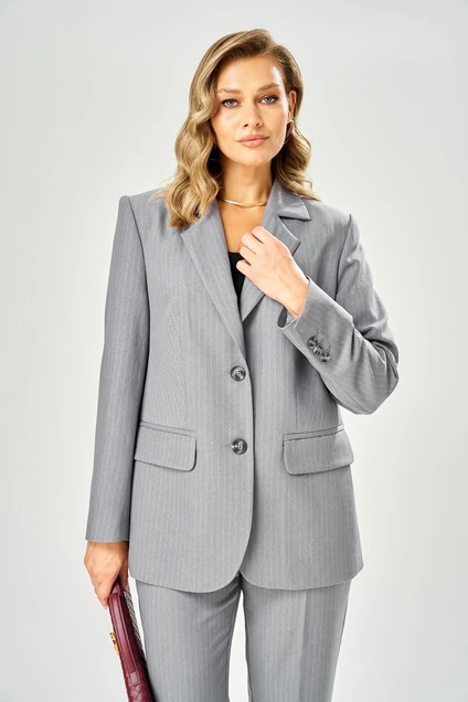 Костюм брючный 232 серый AVA fashion