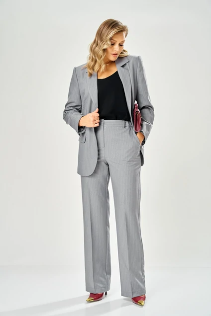 Костюм брючный 232 серый AVA fashion
