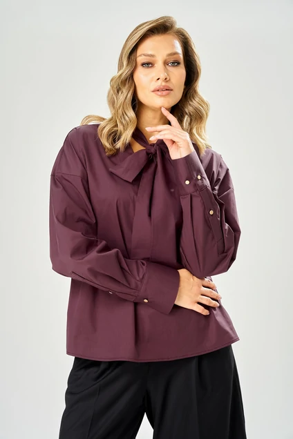 Блузка 235 бордовый AVA fashion