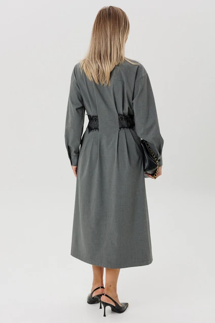 Платье 243 серый AVA fashion