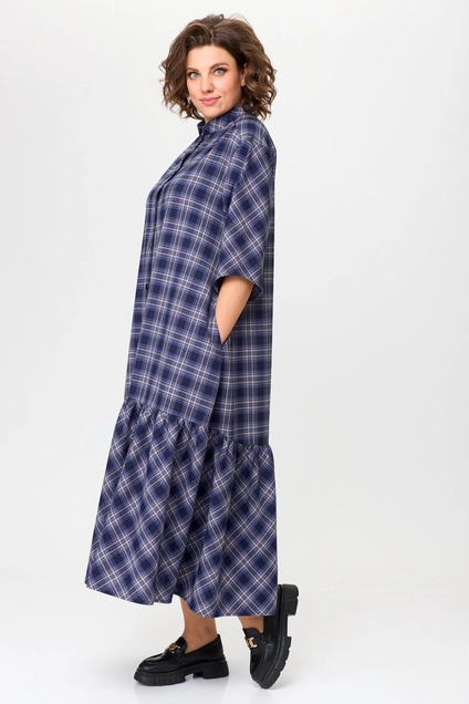Платье 0132 синий AVENUEfashion