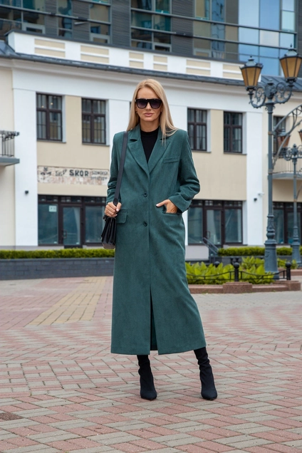 Пальто 3132 зелень AZZARA