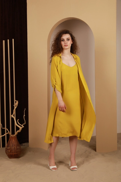 Платье 181 горчица AmberA