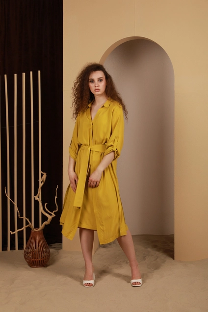 Платье 242 горчица AmberA