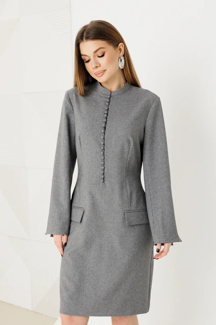Платье 1139 серый Ambera style