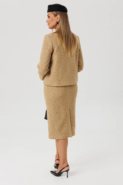 Костюм с юбкой 2179 беж Ambera style