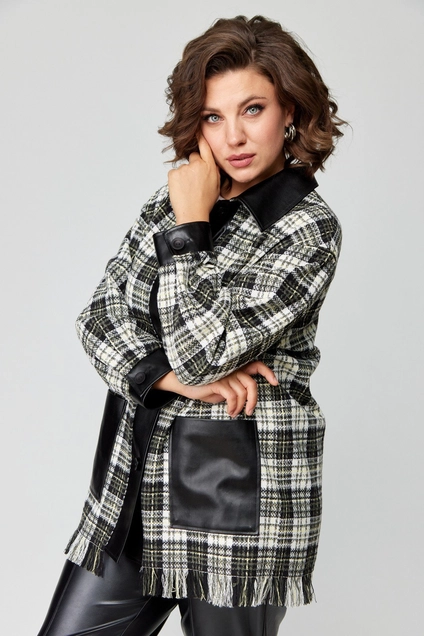 Костюм брючный 1120 желтая полоска ANASTASIA MAK