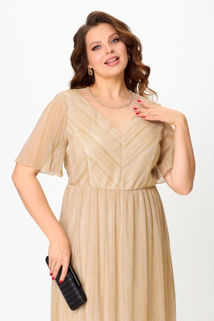 Платье 1225 золотой ANASTASIA MAK