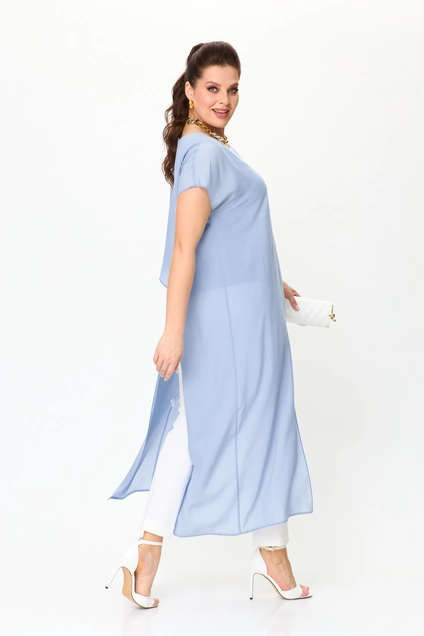 Костюм брючный 1100-3 голубой Anastasia