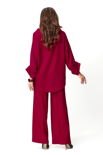 Костюм брючный 1145 бордо Anastasia