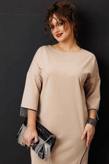 Платье 1308 кофе Anastasia