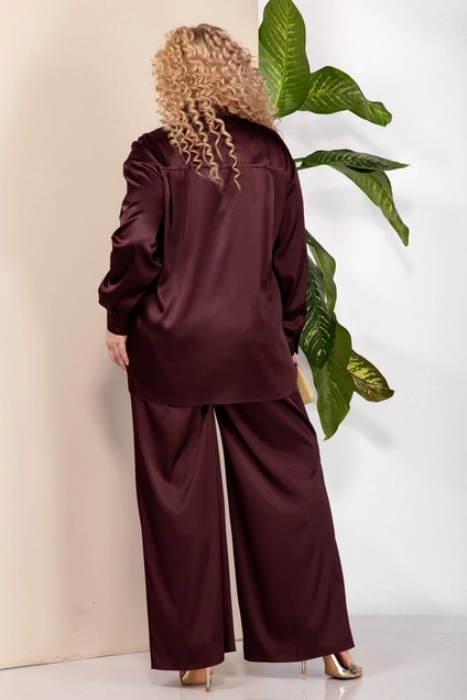 Костюм брючный 843 шоколад Anastasia