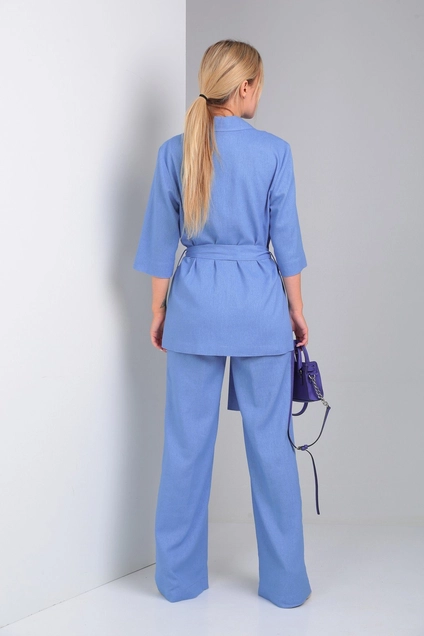 Костюм брючный 007 небесный Andrea Fashion