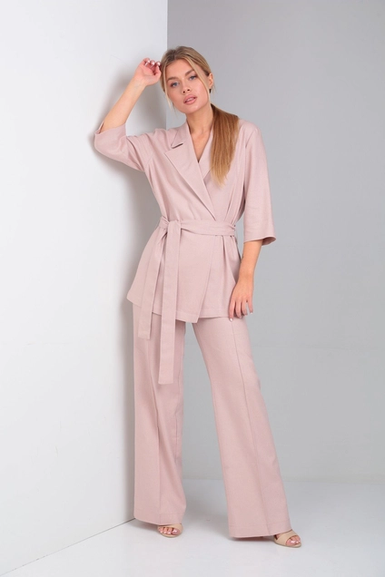 Костюм брючный 007 капучино Andrea Fashion