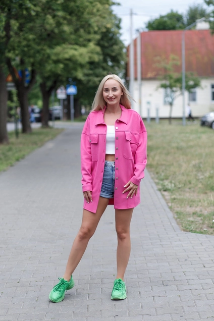 Жакет 2206 малиновый Andrea Fashion